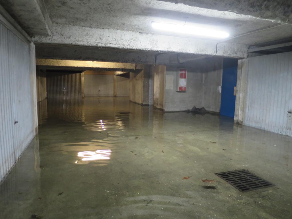 Garage innondé