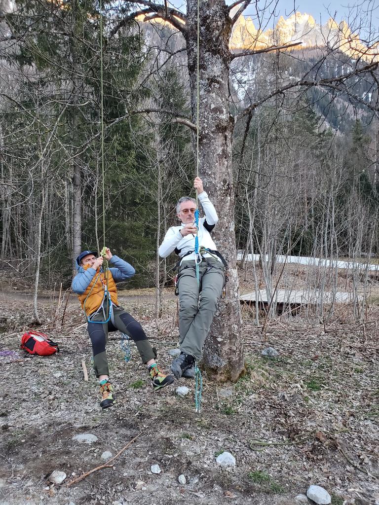 Sortie de crevasse, TP dans les bois