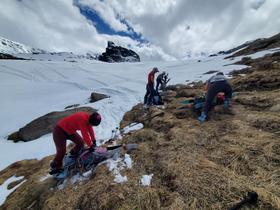 Portage des skis