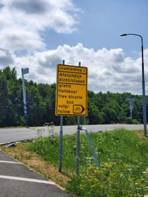 Déviation pour travaux sur la digue