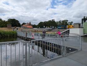Pont provisoire (cyclistes/piétons)