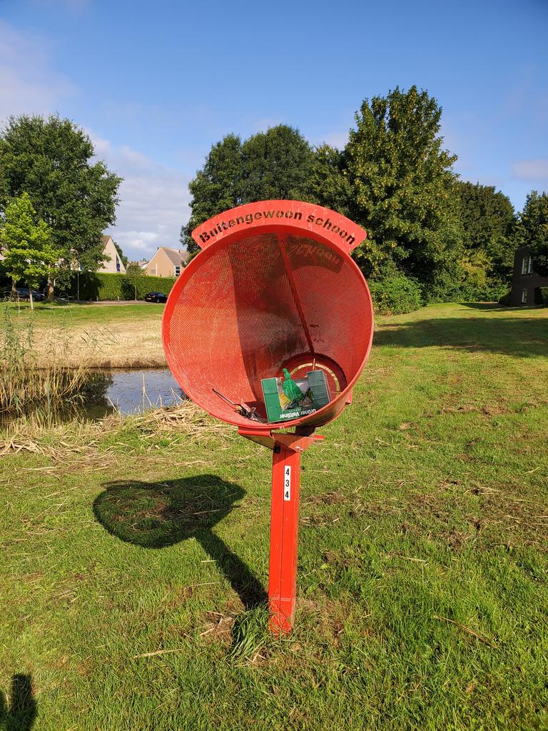 Poubelle à cyclistes